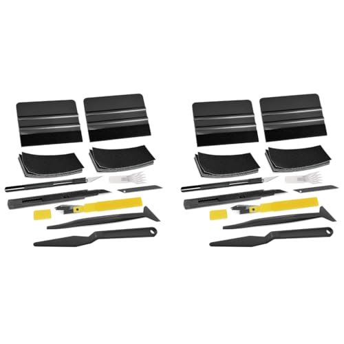 STHIRA® 42PCS Car Window Tint Tool Kit Paint Protection Film Application Conqueror Squeegee Utility Cutter Protective Installing for Car STHIRA® 42PCS Car Window Tint Tool Kit Paint Protection Film Application Conqueror Squeegee Utility Cutter Protective Installing for Car